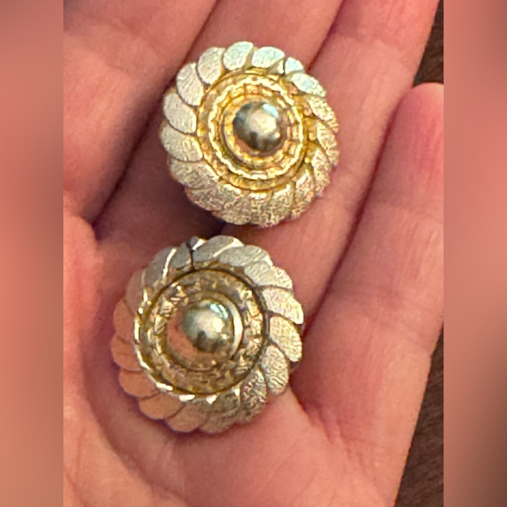 Elegant Vintage West Germany Gold and Silver Earrings